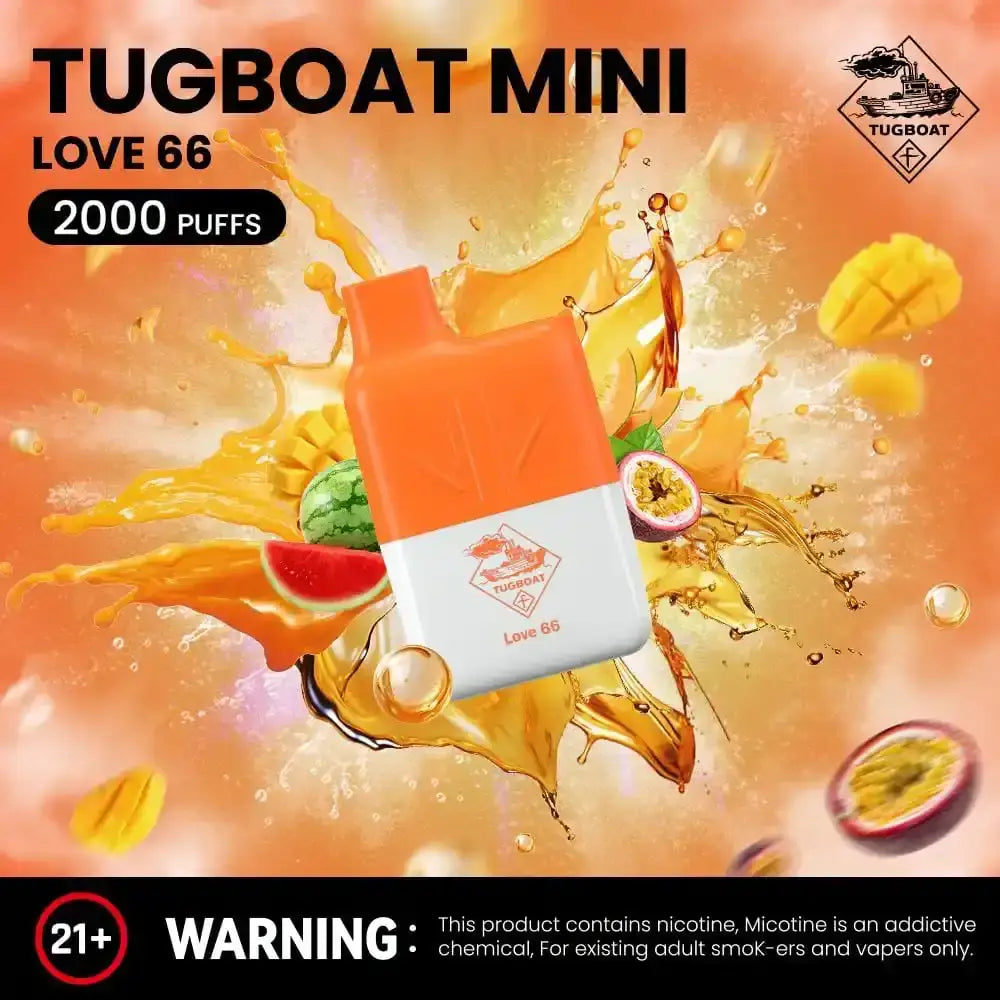 Tugboat Mini 2000 Puffs Disposable Vape - Love 66 - Disposable Vape - Vapes Uae