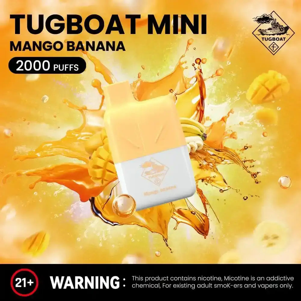 Tugboat Mini 2000 Puffs Disposable Vape - Mango Banana - Disposable Vape - Vapes Uae