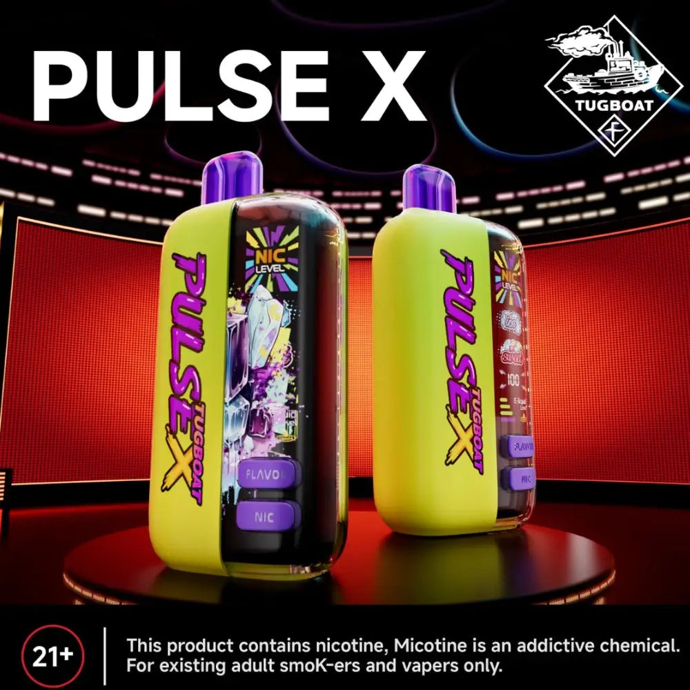 Tugboat Pulse x 50000 Puffs Disposable Vape - Double Apple Shisha - Disposable Vape - Vapes Uae