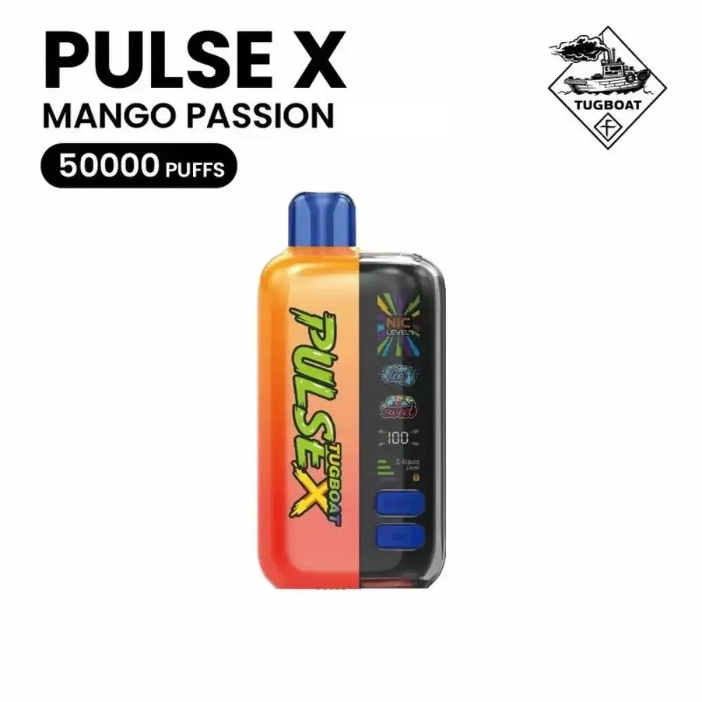 Tugboat Pulse x 50000 Puffs Disposable Vape - Mango Passion - Disposable Vape - Vapes Uae