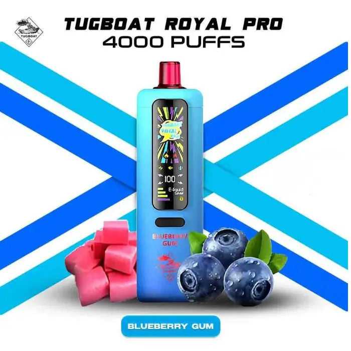 Tugboat Royal Pro 40000 Puffs Disposable Vape - Blueberry Gum - Disposable Vape - Vapes Uae