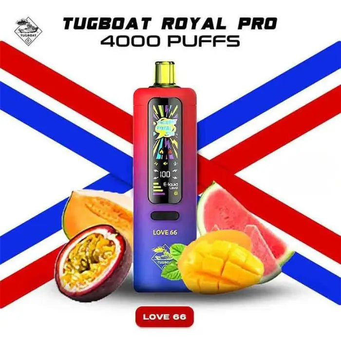 Tugboat Royal Pro 40000 Puffs Disposable Vape - Love 66 - Disposable Vape - Vapes Uae