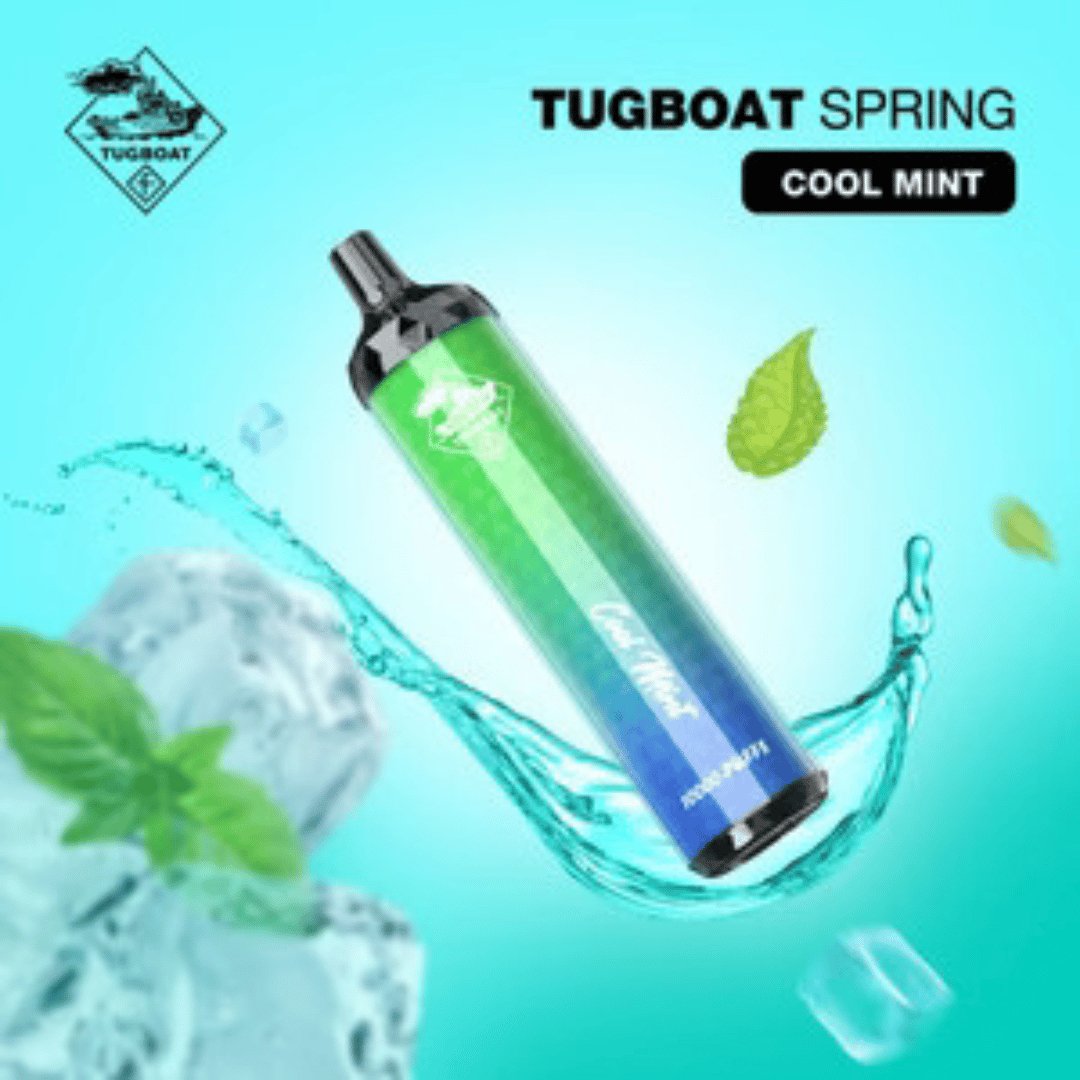 Tugboat spring 10000 puffs - cool mint - disposable vape - vapes uae