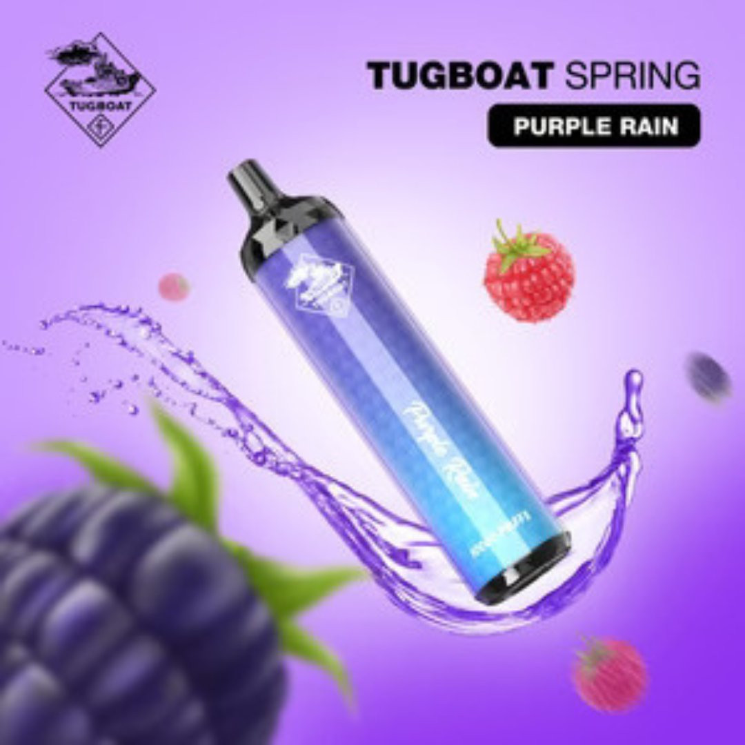 Tugboat spring 10000 puffs - purple rain - disposable vape