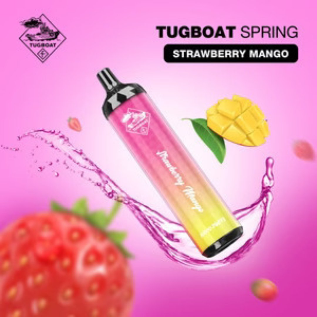 Tugboat spring 10000 puffs - strawberry mango - disposable vape