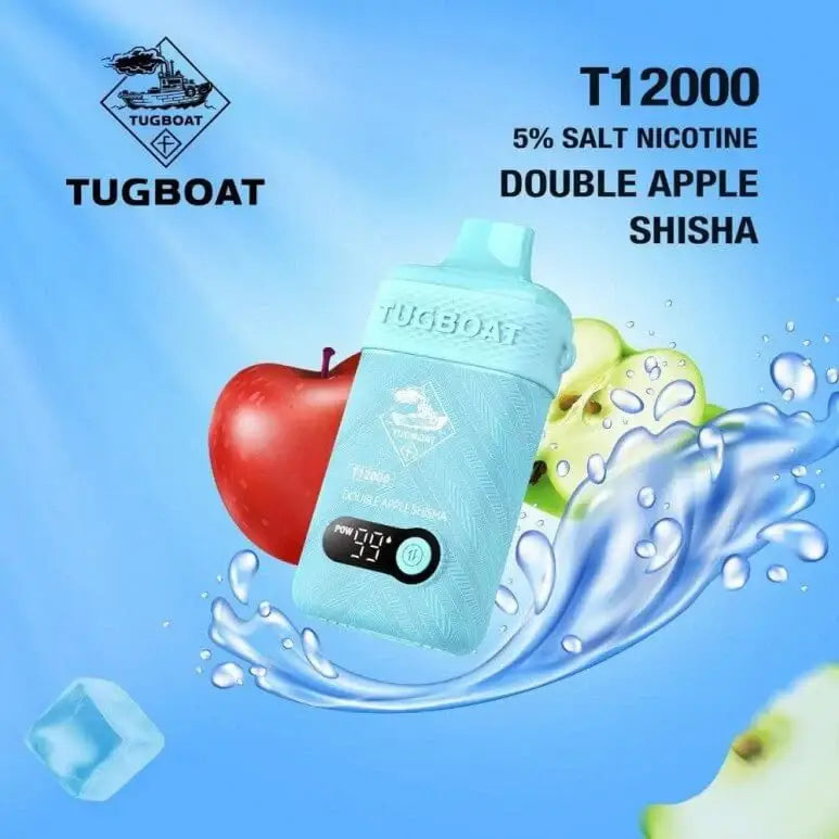Tugboat T12ooo Puffs Disposable Vape - Double Apple Shisha - Disposable Vapes - Vapes Uae