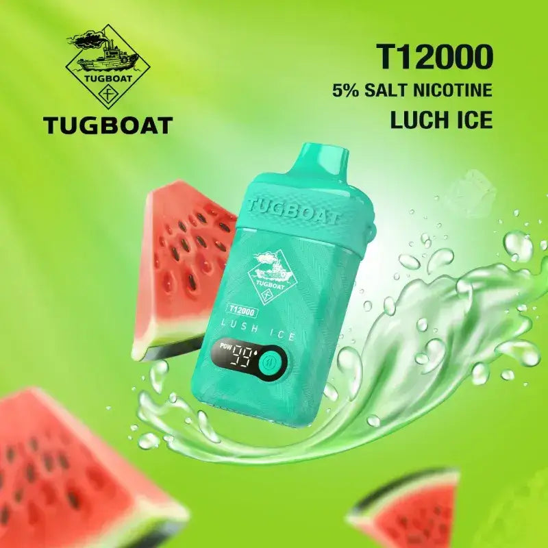 Tugboat T12ooo Puffs Disposable Vape - Lush Ice - Disposable Vapes - Vapes Uae