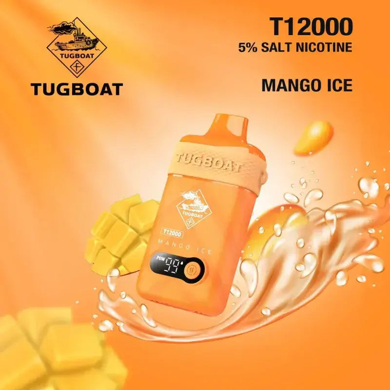 Tugboat T12ooo Puffs Disposable Vape - Mango ice - Disposable Vapes - Vapes Uae