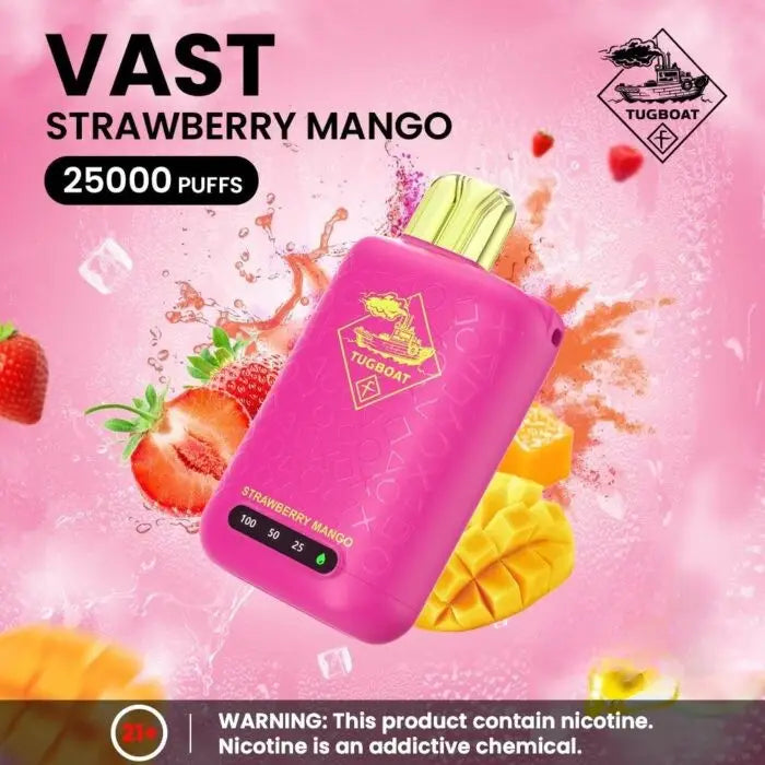 Tugboat Vast 25000 Puffs Disposable Vape - Strawberry Mango - Disposable Vape - Vapes Uae