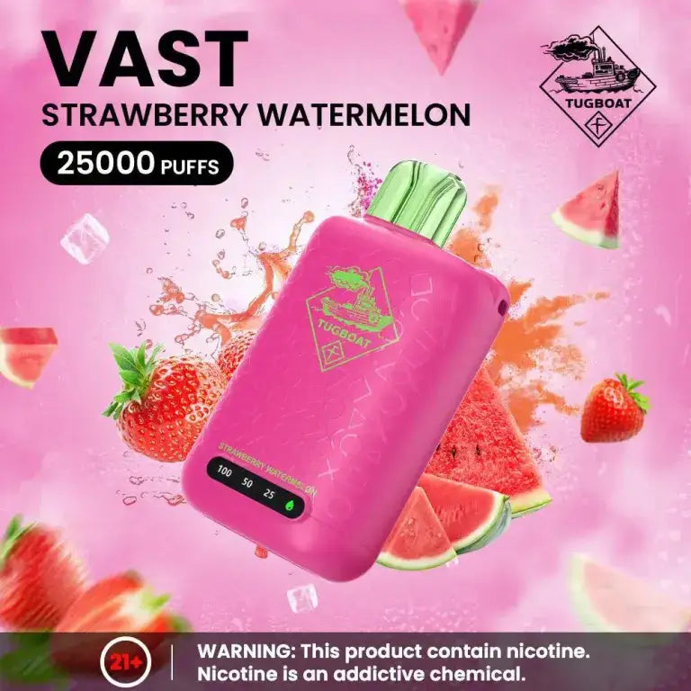 Tugboat Vast 25000 Puffs Disposable Vape - Strawberry Watermelon - Disposable Vape - Vapes Uae
