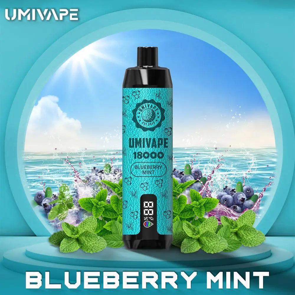 Umivape u Bar 18000 Puffs Disposable Vape - Blueberry Mint - Disposable Vape - Vapes Uae