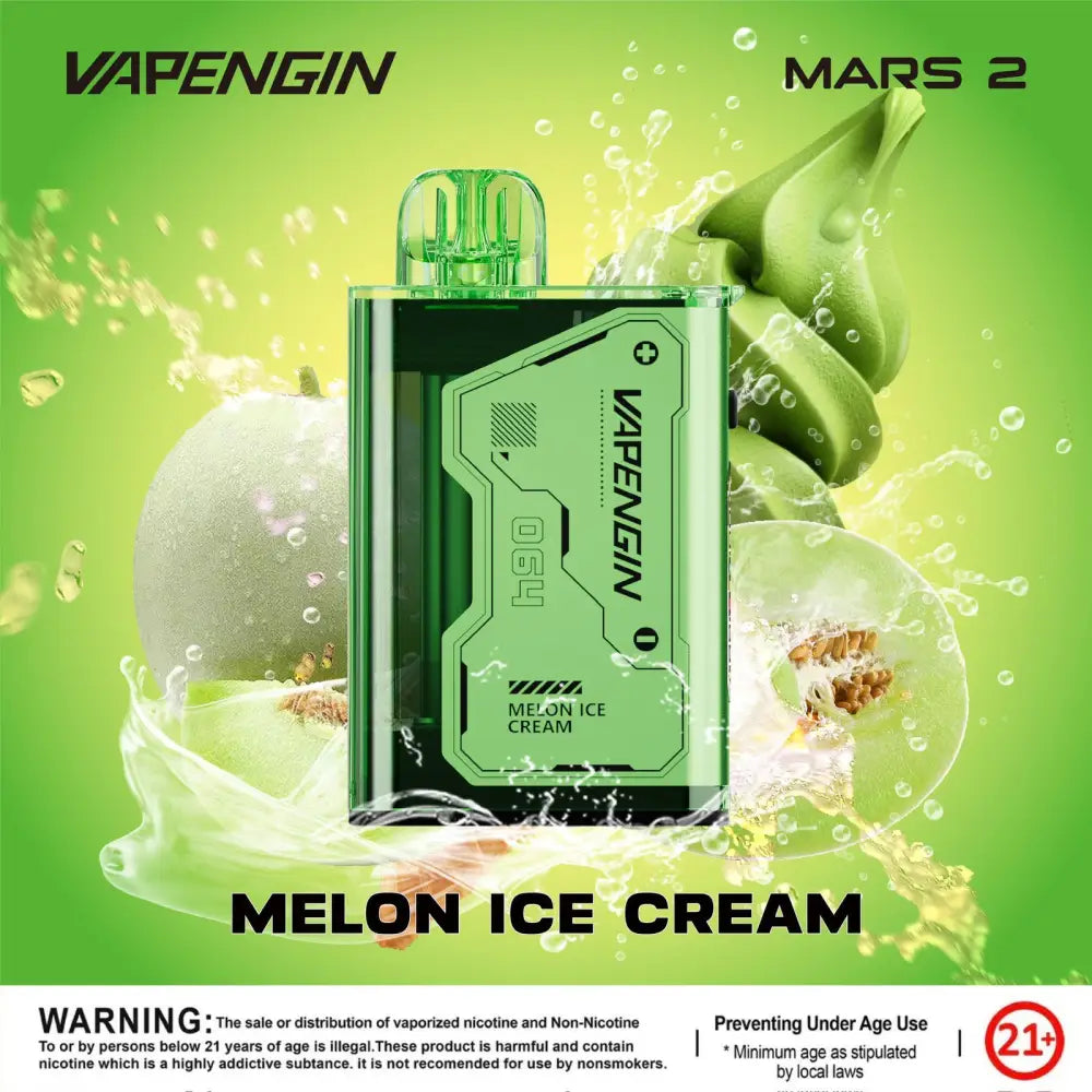 Vapengin Mars 2 20000 Puffs Disposable Vape - Melon Ice Cream - Disposable Vape - Vapes Uae