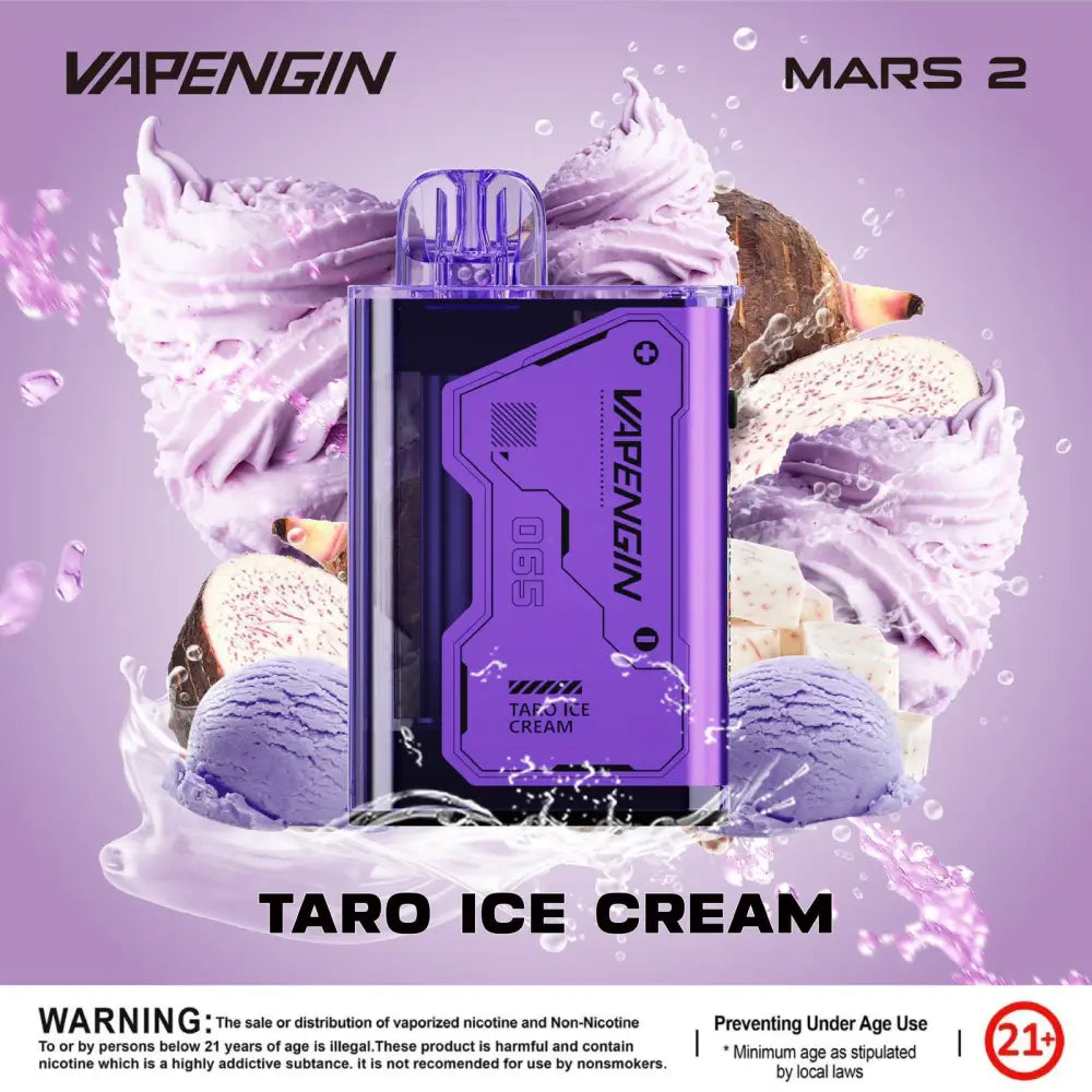 Vapengin Mars 2 20000 Puffs Disposable Vape - Taro Ice Cream - Disposable Vape - Vapes Uae