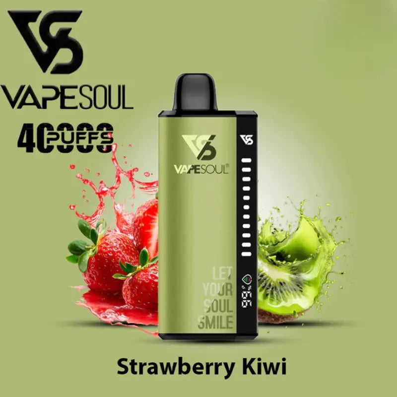 Vapesoul 40000 Puffs Disposable Vape - Strawberry Kiwi - Disposable Vape - Vapes Uae