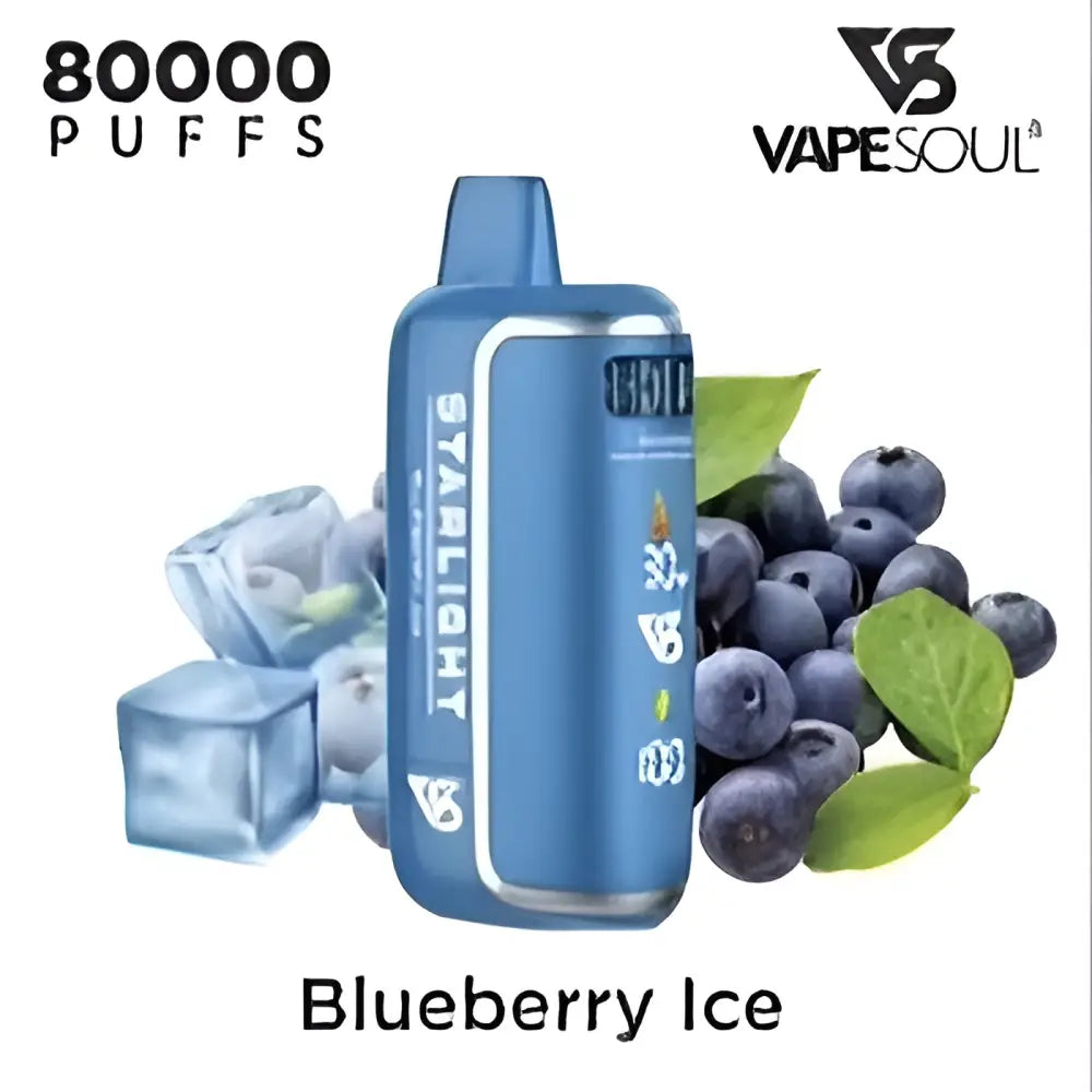 Vapesoul Starlight 80000 Puffs Disposable Vape - Blueberry Ice - Disposable Vape - Vapes Uae