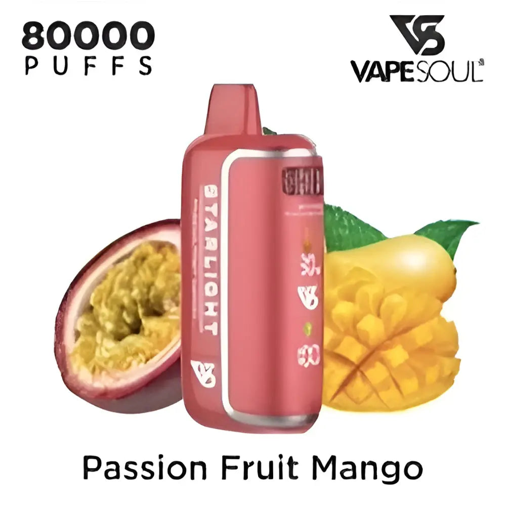Vapesoul Starlight 80000 Puffs Disposable Vape - Passion Fruit Mango - Disposable Vape - Vapes Uae