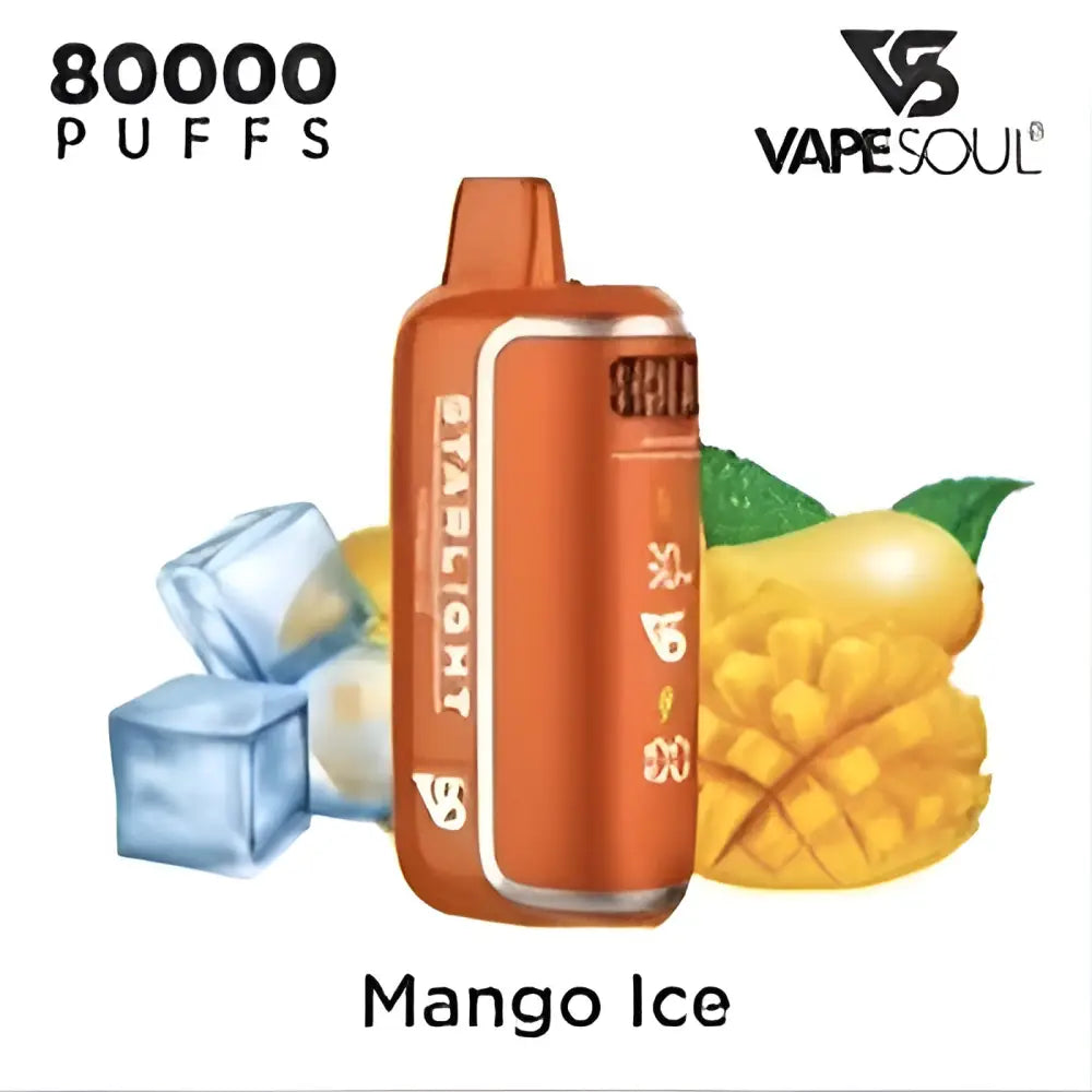 Vapesoul Starlight 80000 Puffs Disposable Vape - Mango Ice - Disposable Vape - Vapes Uae