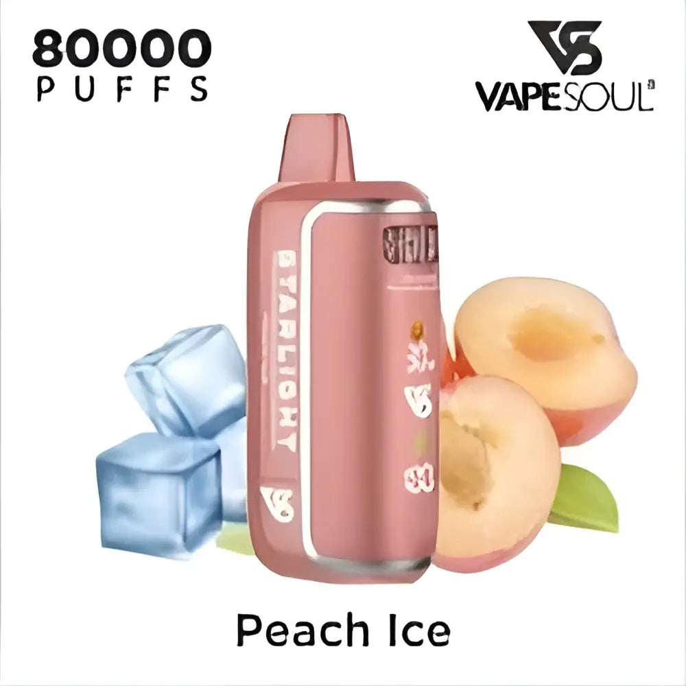 Vapesoul Starlight 80000 Puffs Disposable Vape - Peach Ice - Disposable Vape - Vapes Uae