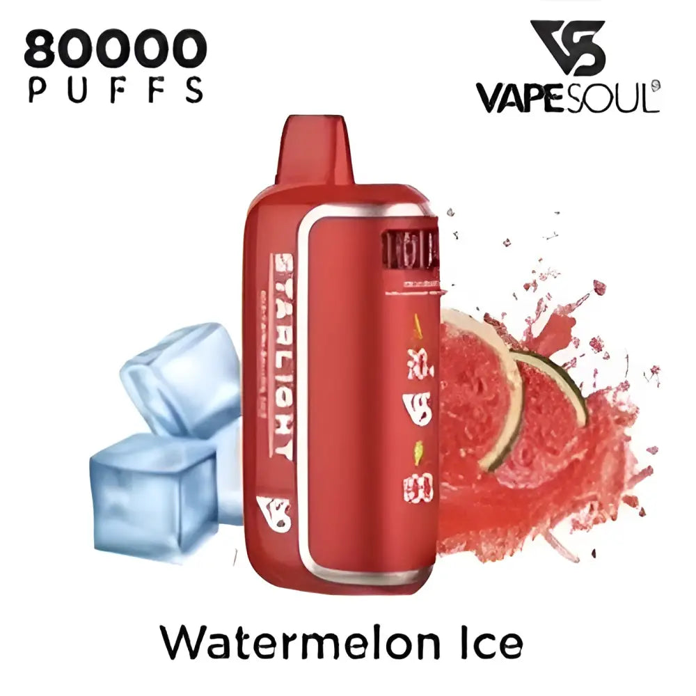 Vapesoul Starlight 80000 Puffs Disposable Vape - Watermelon Ice - Disposable Vape - Vapes Uae