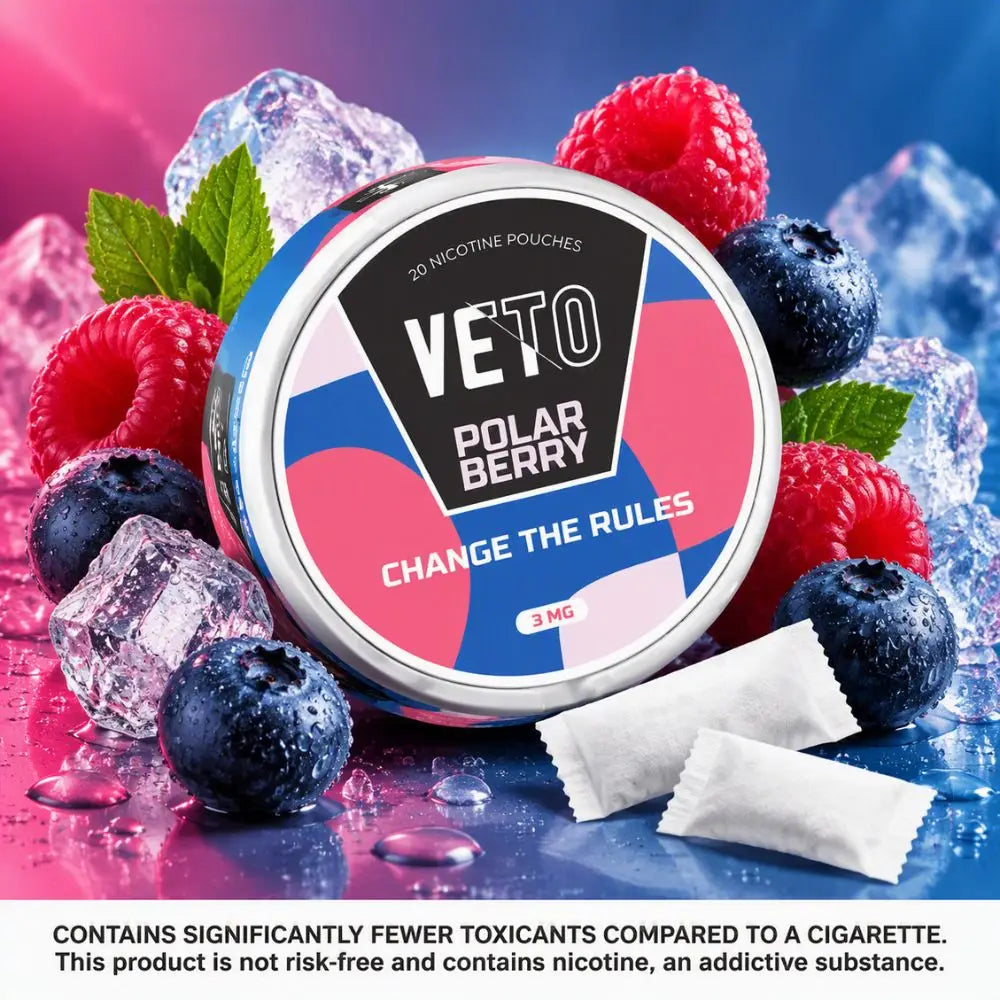 Veto Nicotine Pouches - Polar Berry 3mg - Nicotine Pouches - Vapes Uae