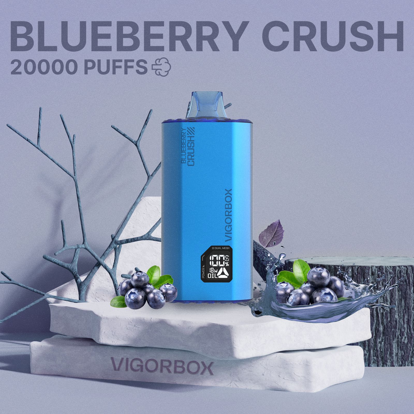 Vigo 20000 Puffs Disposable Vape - Blue Berry Crush - Disposable Vape - Vapes Uae