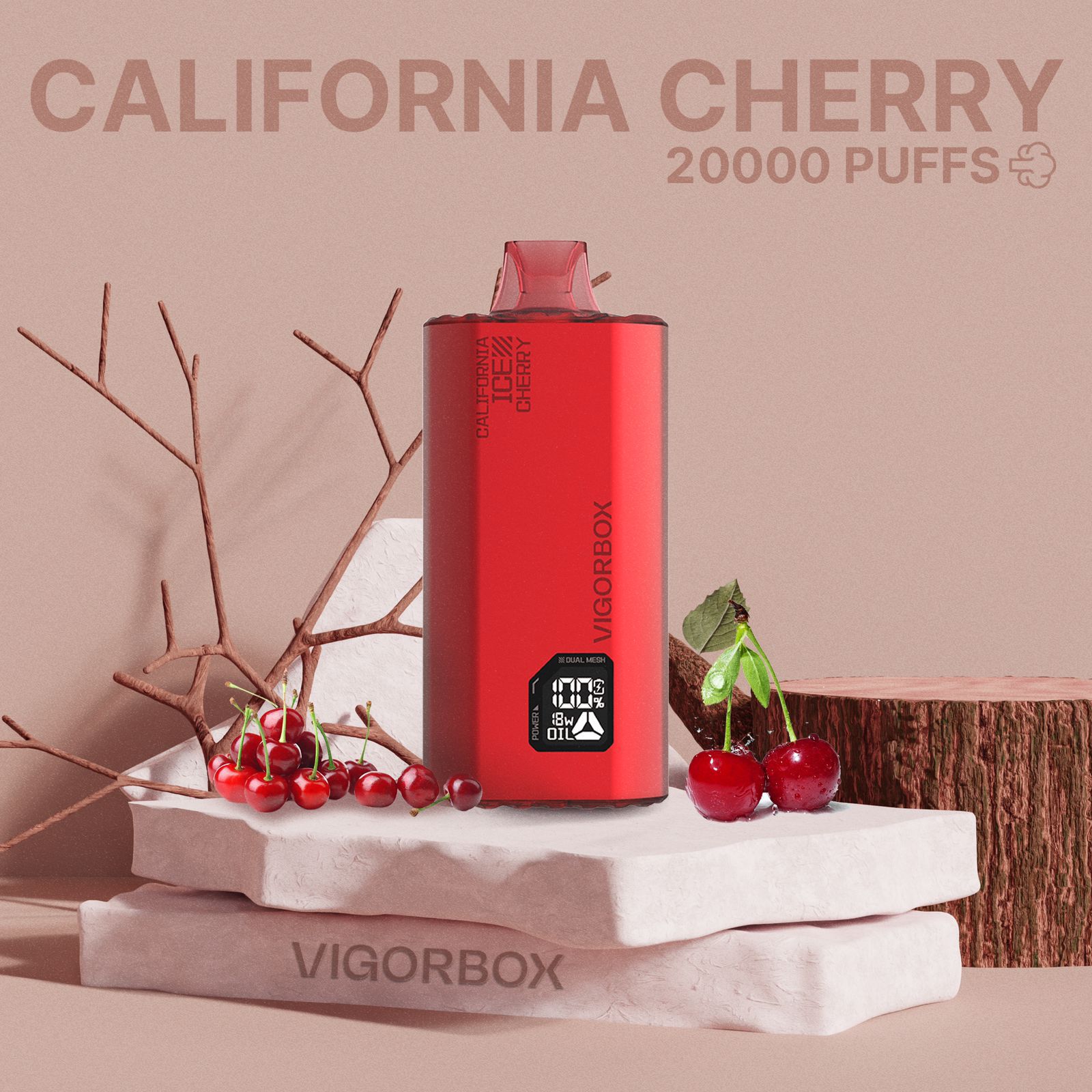 Vigo 20000 Puffs Disposable Vape - California Cherry - Disposable Vape - Vapes Uae