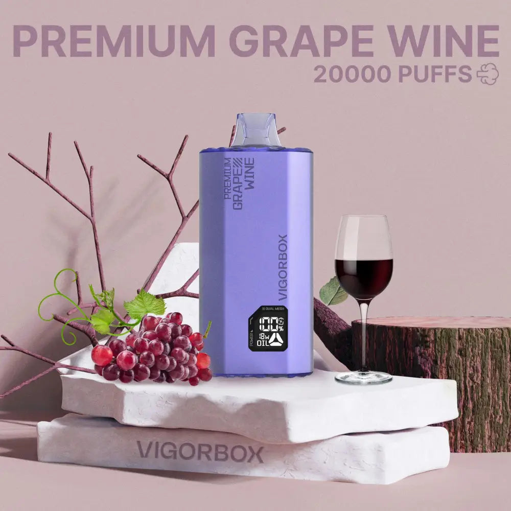 Vigo 20000 Puffs Disposable Vape - Premium Grape Wine - Disposable Vape - Vapes Uae