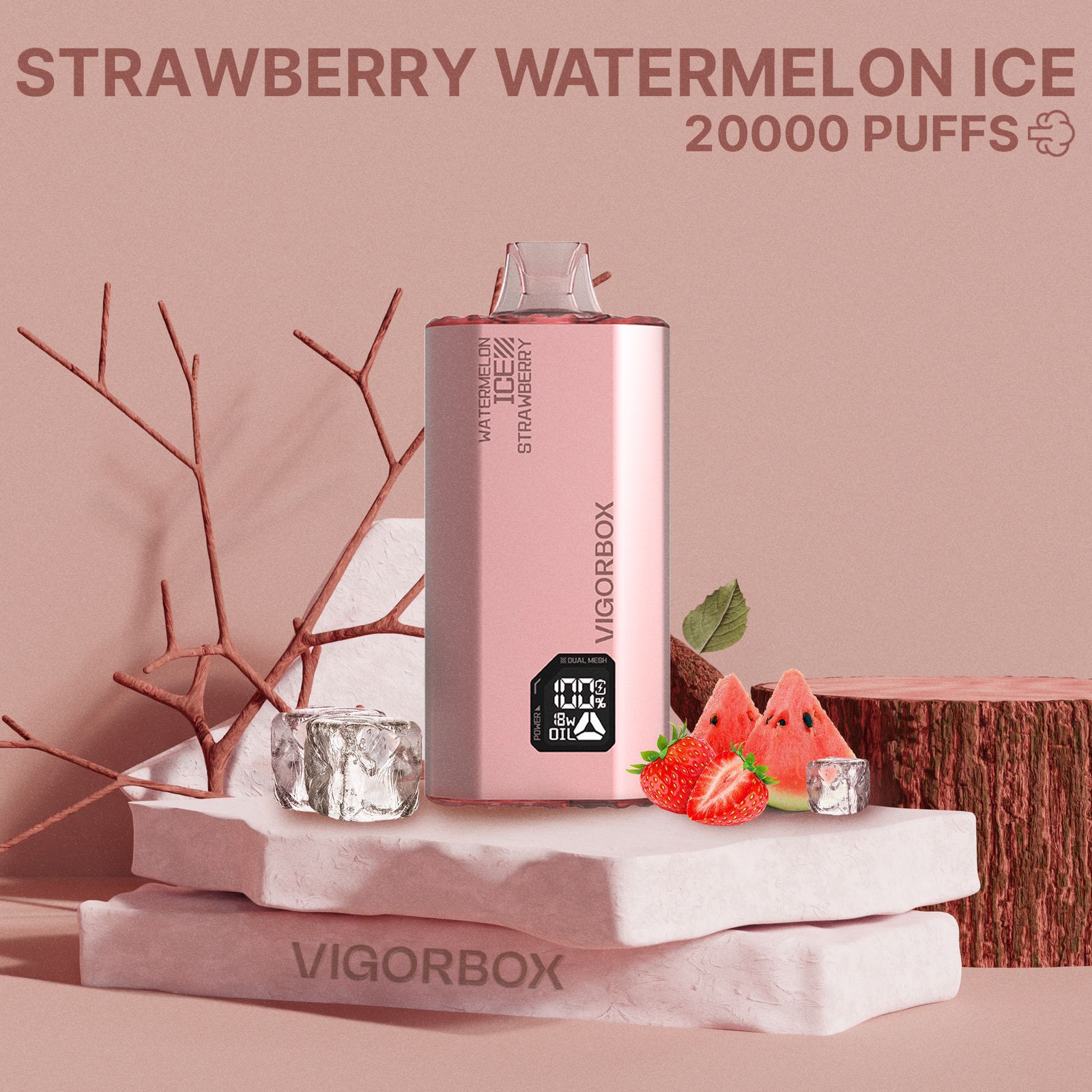 Vigo 20000 Puffs Disposable Vape - Strawberry Watermelon Ice - Disposable Vape - Vapes Uae