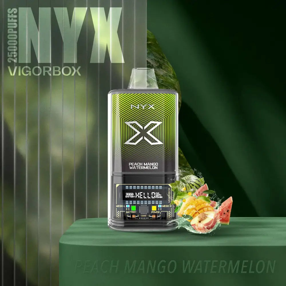 Vigorbox Nyx 25000 Puffs Disposable Vape Peach Mango Watermelon Disposable Vape Vapes Uae