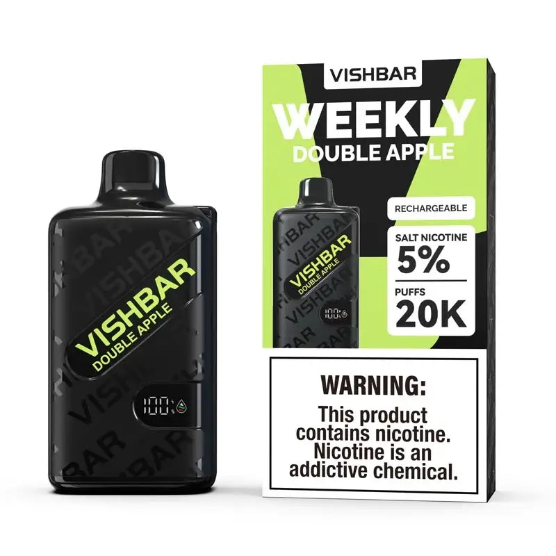 Vishbar Weekly 20000 Puffs Disposable Vape - Double Apple - Disposable Vape - Vapes Uae