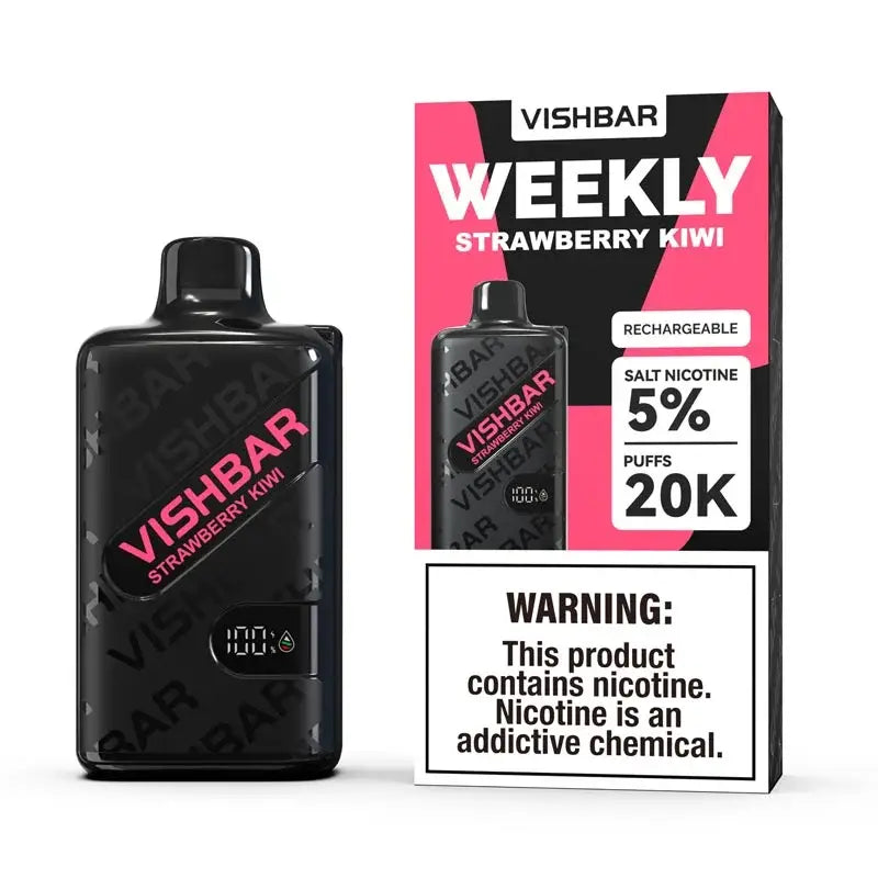 Vishbar Weekly 20000 Puffs Disposable Vape - Strawberry Kiwi - Disposable Vape - Vapes Uae
