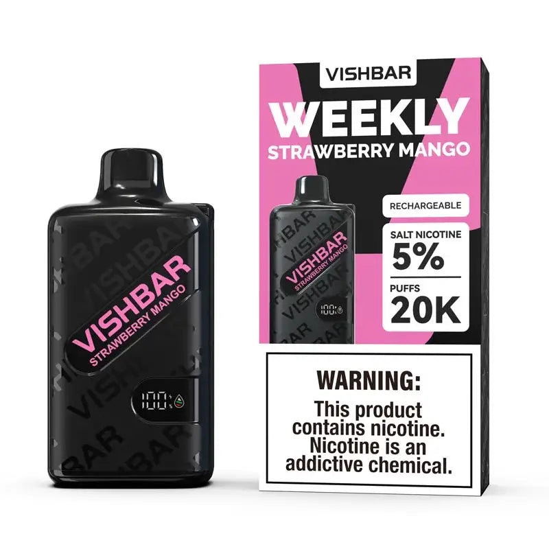 Vishbar Weekly 20000 Puffs Disposable Vape - Strawberry Mango - Disposable Vape - Vapes Uae