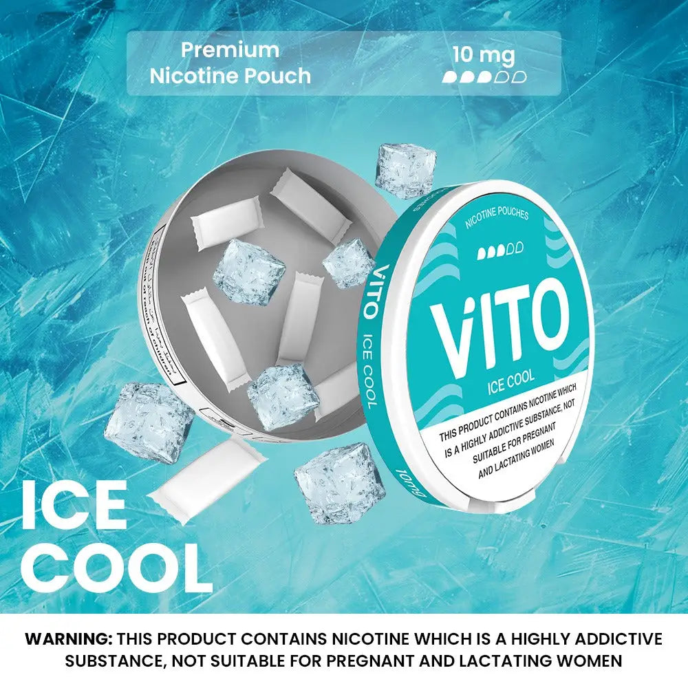 Vito Nicotine Pouches - Ice Cool - 10mg - Nicotine Pouches - Vapes Uae