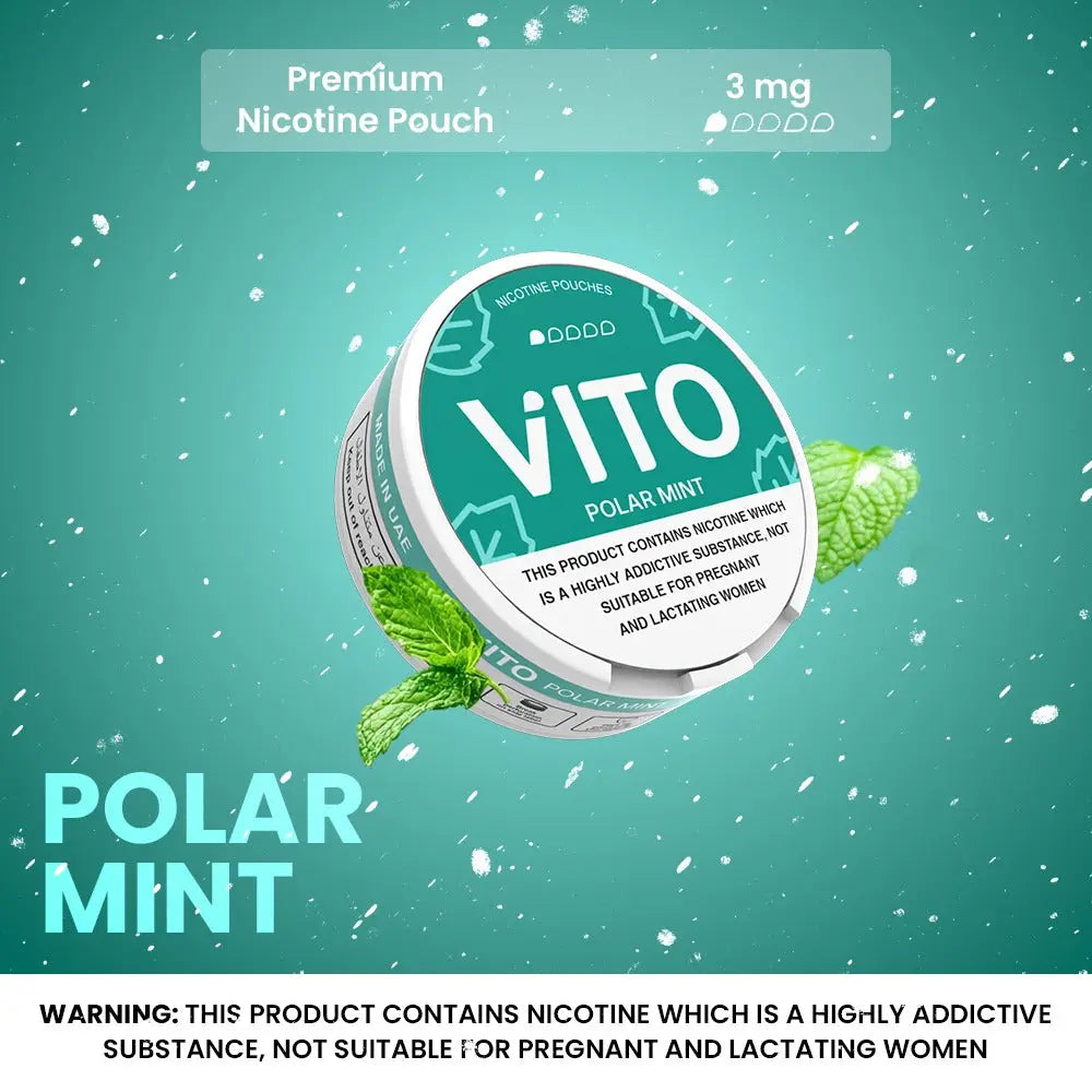 Vito Nicotine Pouches - Polar Mint - 3mg - Nicotine Pouches - Vapes Uae