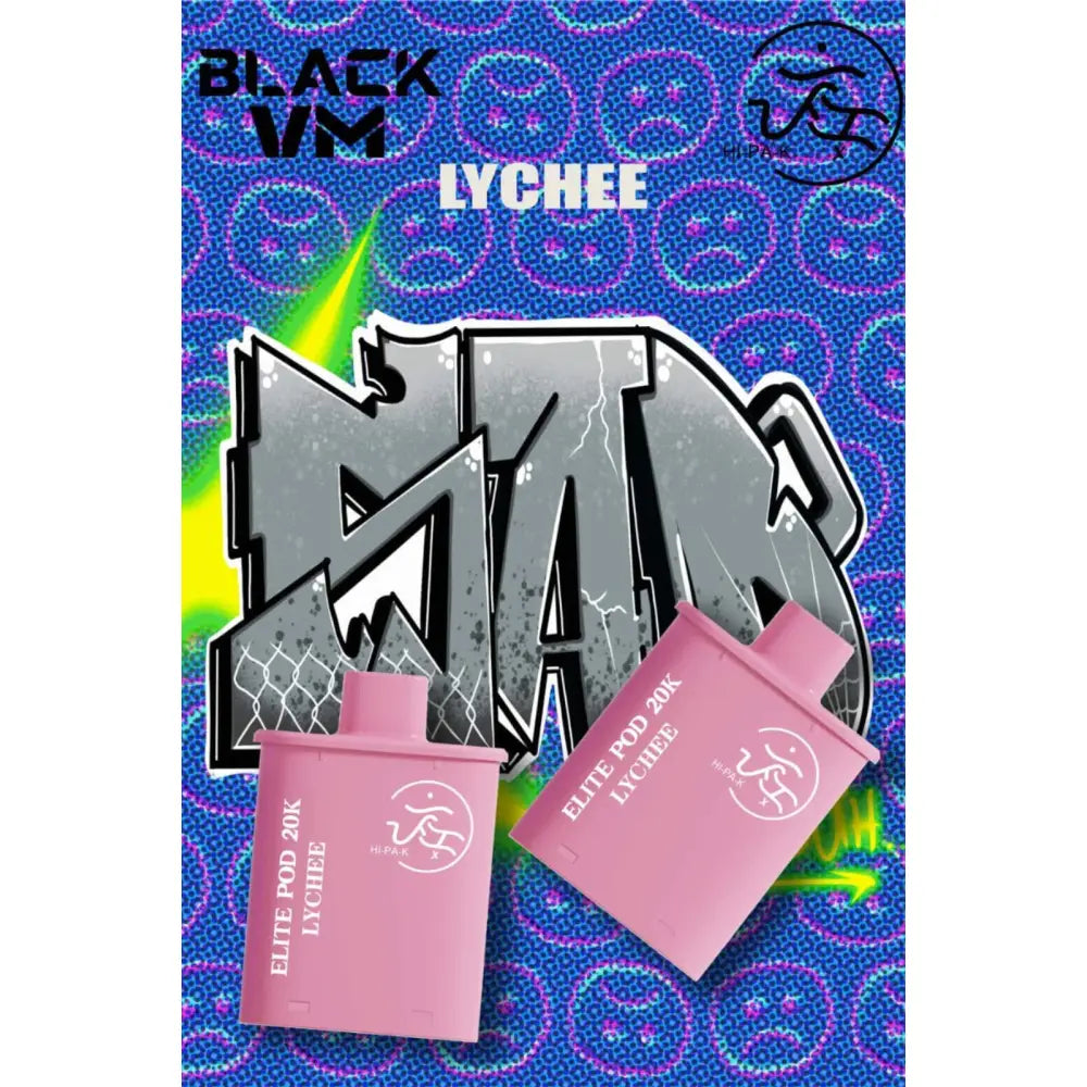 Vm Black Hi-pa-k 20000 Puffs Pod Vape Kit - Lychee / Black - Vape Device - Vapes Uae