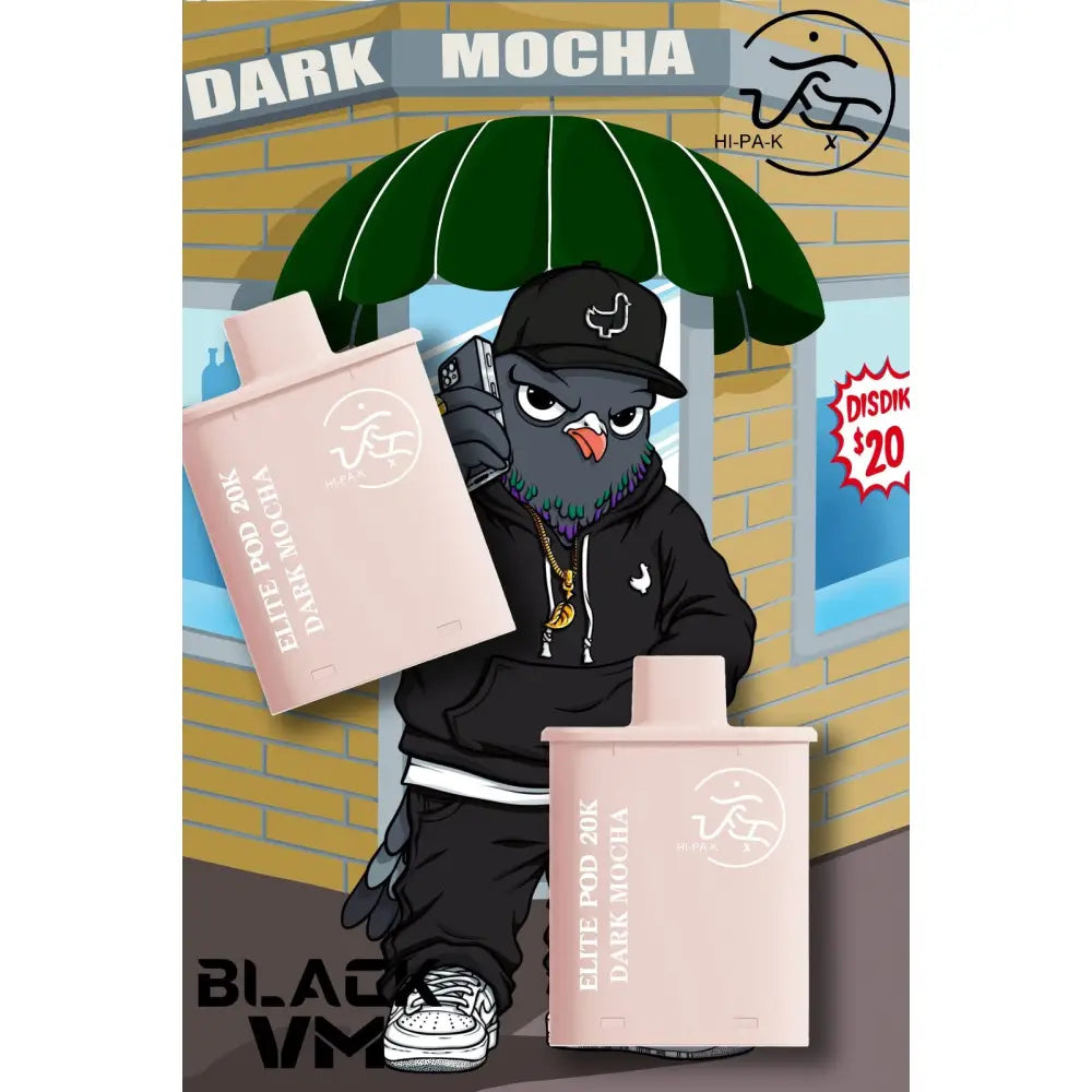 Vm Black Hi-pa-k 20000 Puffs Pod Vape Kit - Dark Mocha / Black - Vape Device - Vapes Uae