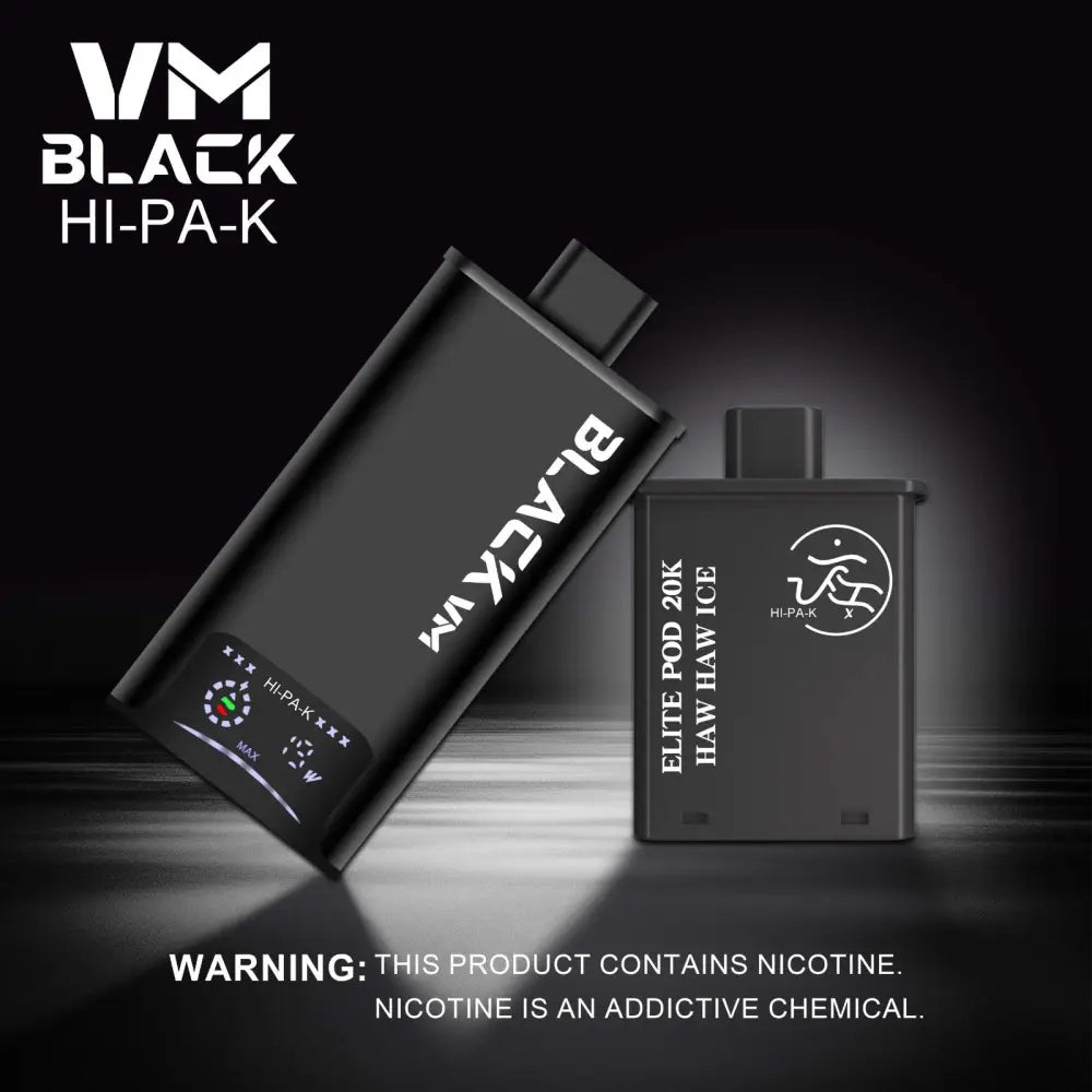 Vm Black Hi-pa-k 20000 Puffs Pod Vape Kit - Hawhaw Ice / Black - Vape Device - Vapes Uae