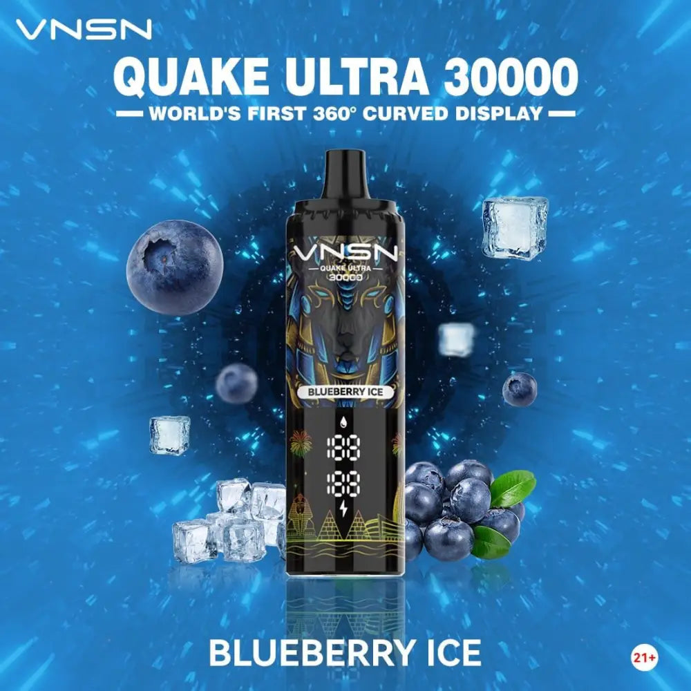 Vnsn Quake Ultra 30000 Puffs Disposable Vape - Blueberry Ice - Disposable Vape - Vapes Uae