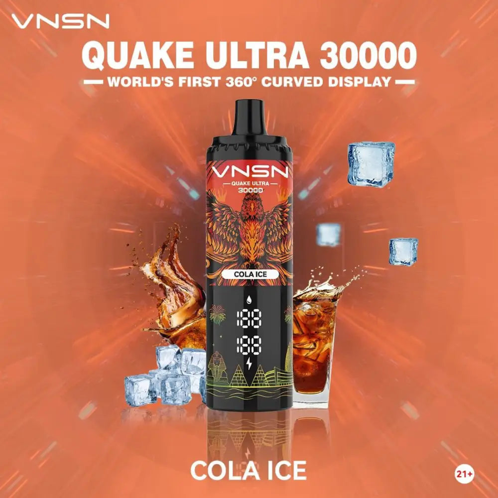 Vnsn Quake Ultra 30000 Puffs Disposable Vape - Cola Ice - Disposable Vape - Vapes Uae