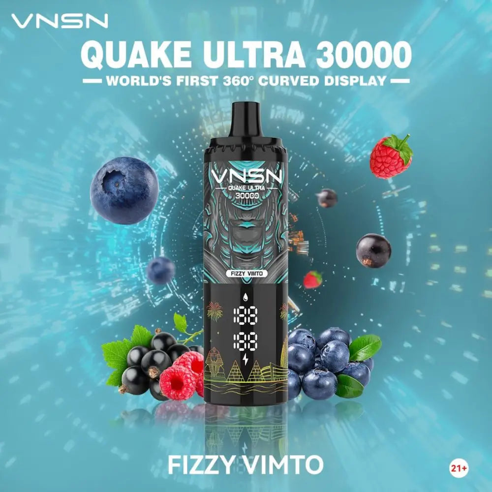 Vnsn Quake Ultra 30000 Puffs Disposable Vape - Fizzy Vimto - Disposable Vape - Vapes Uae