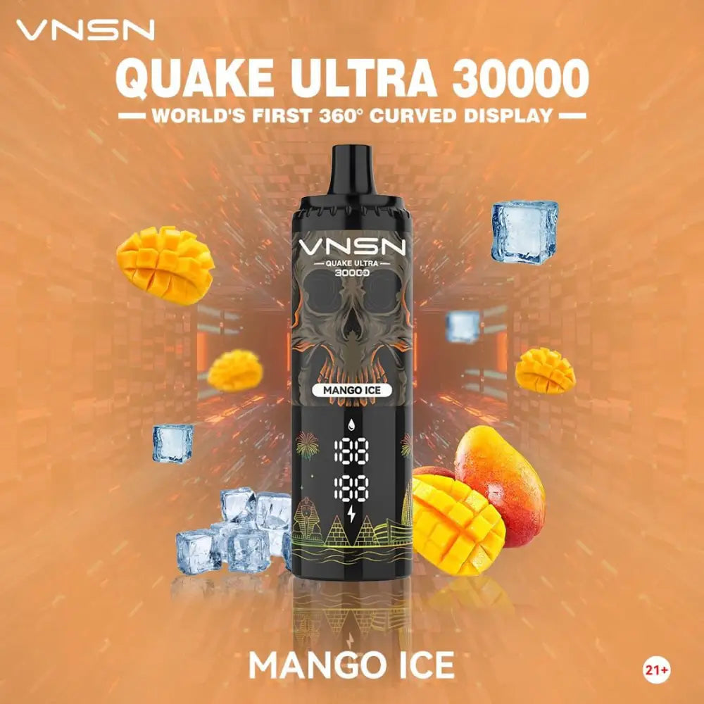 Vnsn Quake Ultra 30000 Puffs Disposable Vape - Mango Ice - Disposable Vape - Vapes Uae