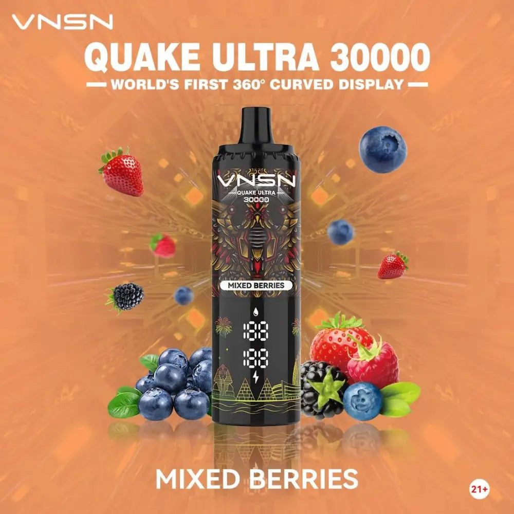 Vnsn Quake Ultra 30000 Puffs Disposable Vape - Mixed Berries - Disposable Vape - Vapes Uae