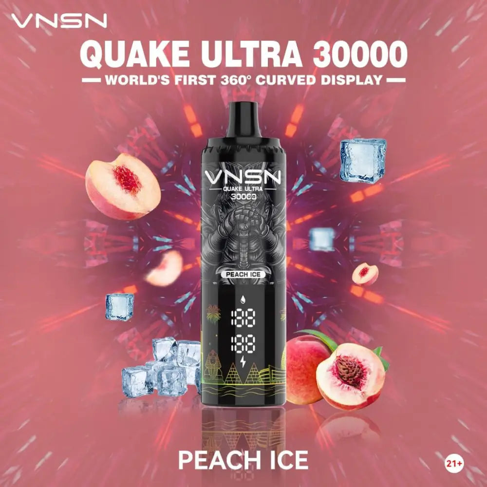 Vnsn Quake Ultra 30000 Puffs Disposable Vape - Peach Ice - Disposable Vape - Vapes Uae