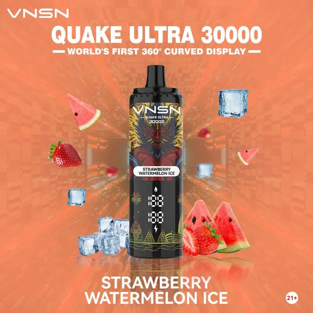 Vnsn Quake Ultra 30000 Puffs Disposable Vape - Strawberry Watermelon Ice - Disposable Vape - Vapes Uae