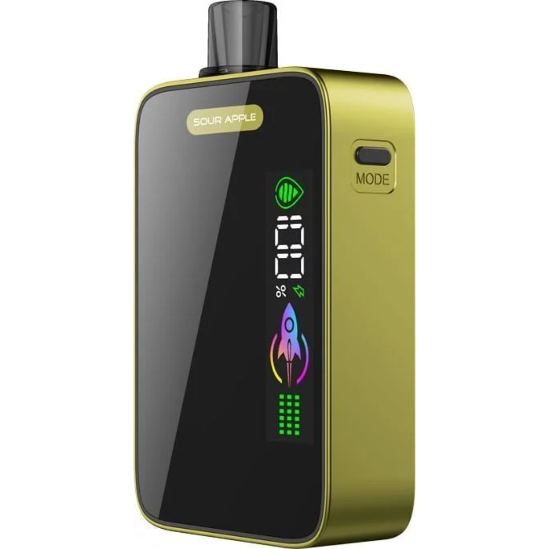 Voom burst 15000 puffs - sour apple - disposable vape - vapes uae