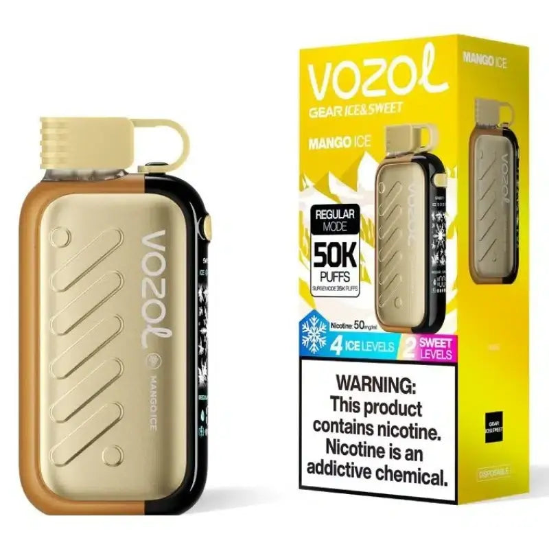 Vozol Gear Ice & Sweet 50000 Puffs Disposable Vape - Mango Ice - Disposable Vape - Vapes Uae