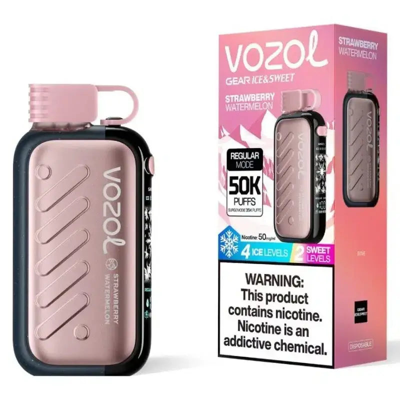 Vozol Gear Ice & Sweet 50000 Puffs Disposable Vape - Strawberry Watermelon - Disposable Vape - Vapes Uae