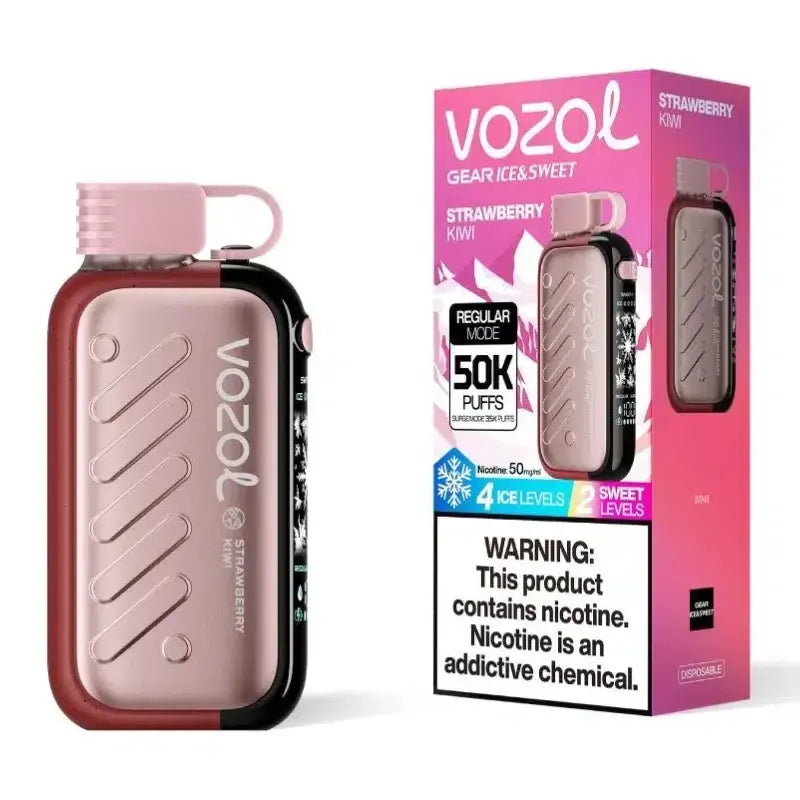 Vozol Gear Ice & Sweet 50000 Puffs Disposable Vape - Strawberry Kiwi - Disposable Vape - Vapes Uae