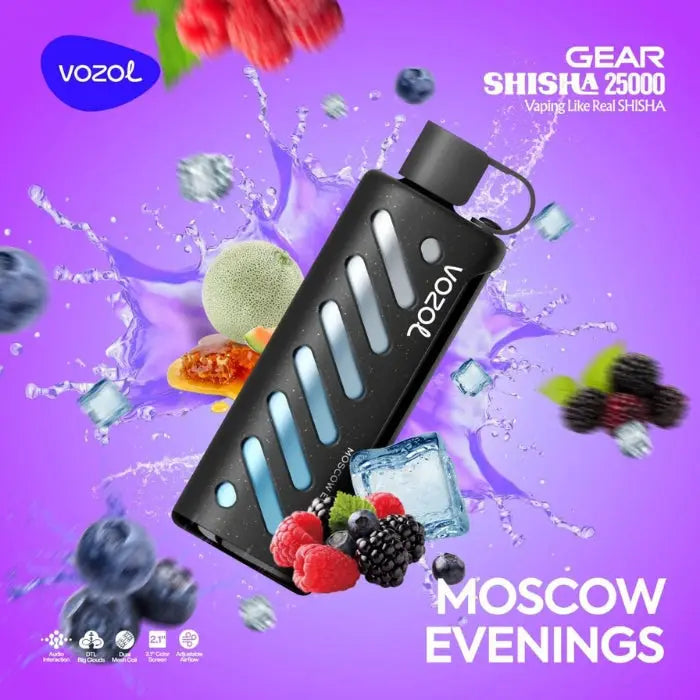 Vozol Gear Shisha 25000 Puffs Disposable Vape - Moscow Evenings - Disposable Vape - Vapes Uae