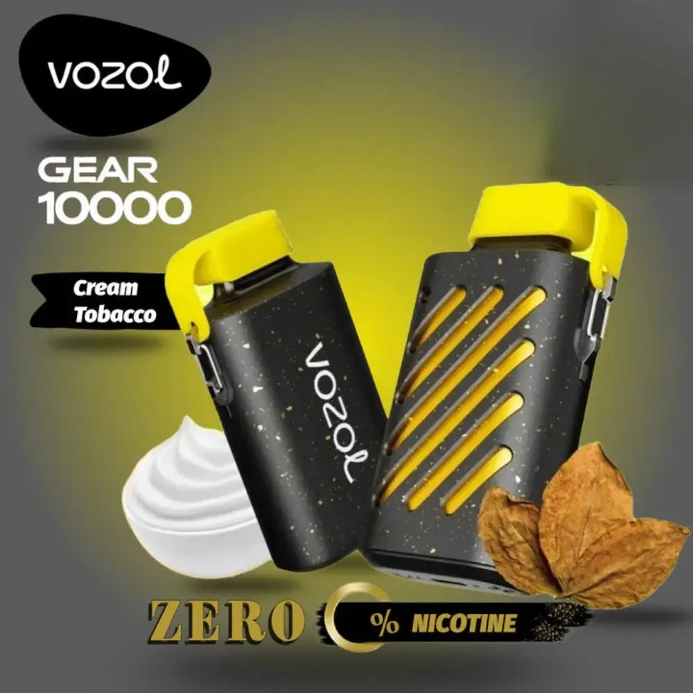 Vozol Gear Zero Nicotine 10000 Puffs Disposable Vape - Cream Tobacco - Disposable Vape - Vapes Uae